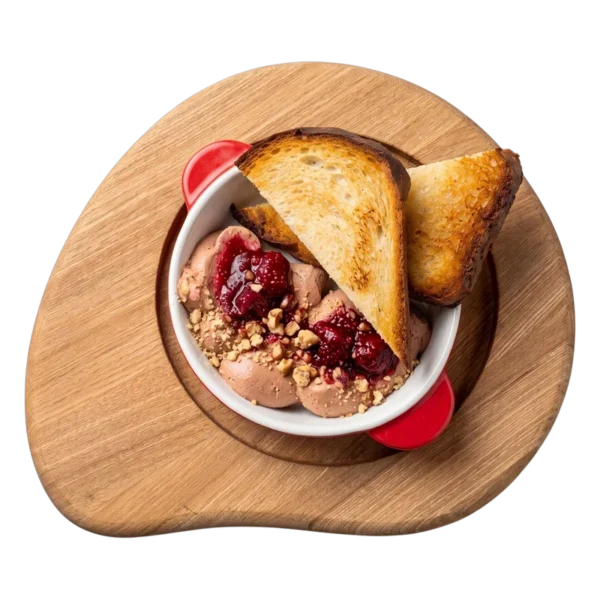 Паштет из куриной печени с копченой вишней
