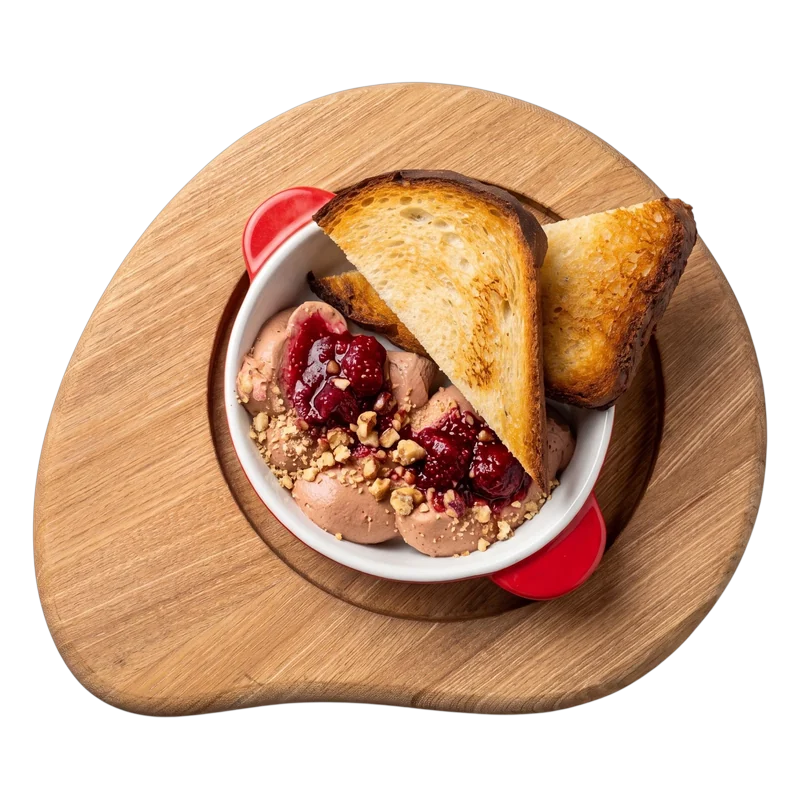 Паштет из куриной печени с копченой вишней